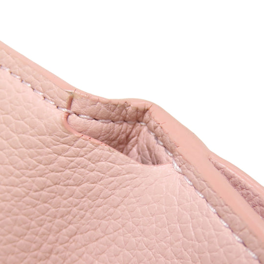 LOUIS VUITTON Bifold Wallet M67859 Taurillon Clemence Leather pink Portefeuille Rockmini Women Used Authentic