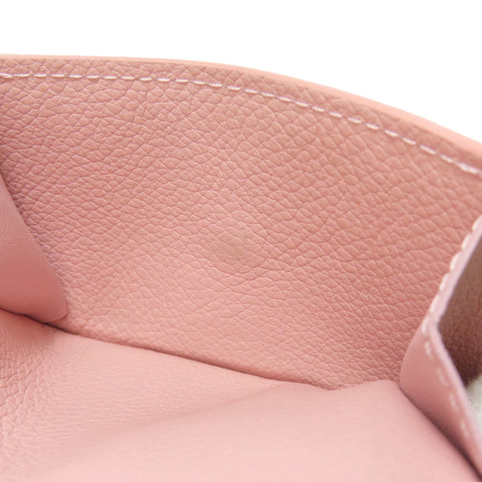 LOUIS VUITTON Bifold Wallet M67859 Taurillon Clemence Leather pink Portefeuille Rockmini Women Used Authentic