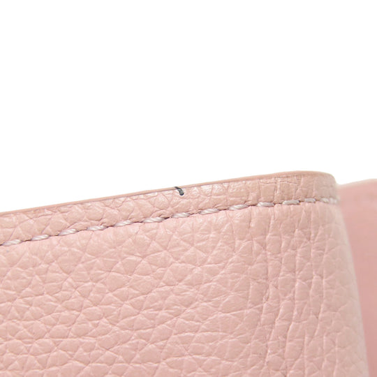 LOUIS VUITTON Bifold Wallet M67859 Taurillon Clemence Leather pink Portefeuille Rockmini Women Used Authentic