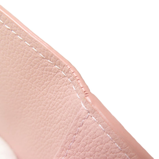 LOUIS VUITTON Bifold Wallet M67859 Taurillon Clemence Leather pink Portefeuille Rockmini Women Used Authentic