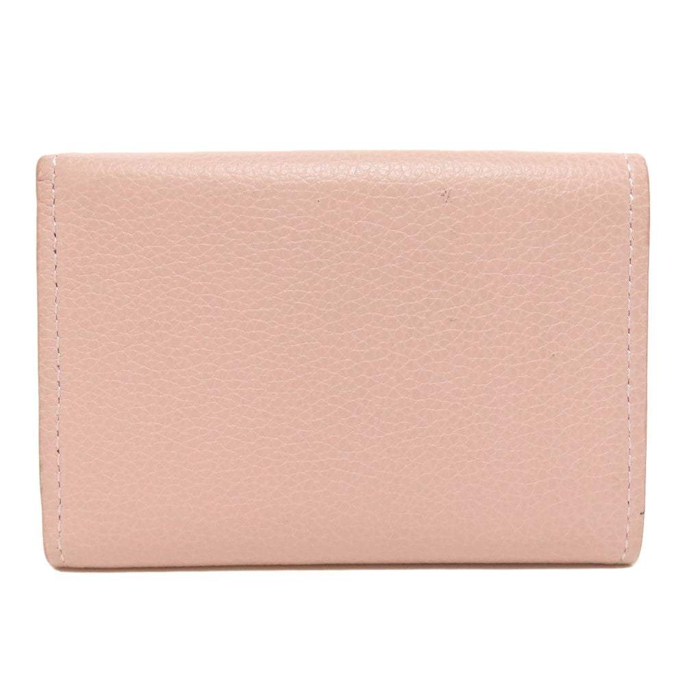 LOUIS VUITTON Bifold Wallet M67859 Taurillon Clemence Leather pink Portefeuille Rockmini Women Used Authentic