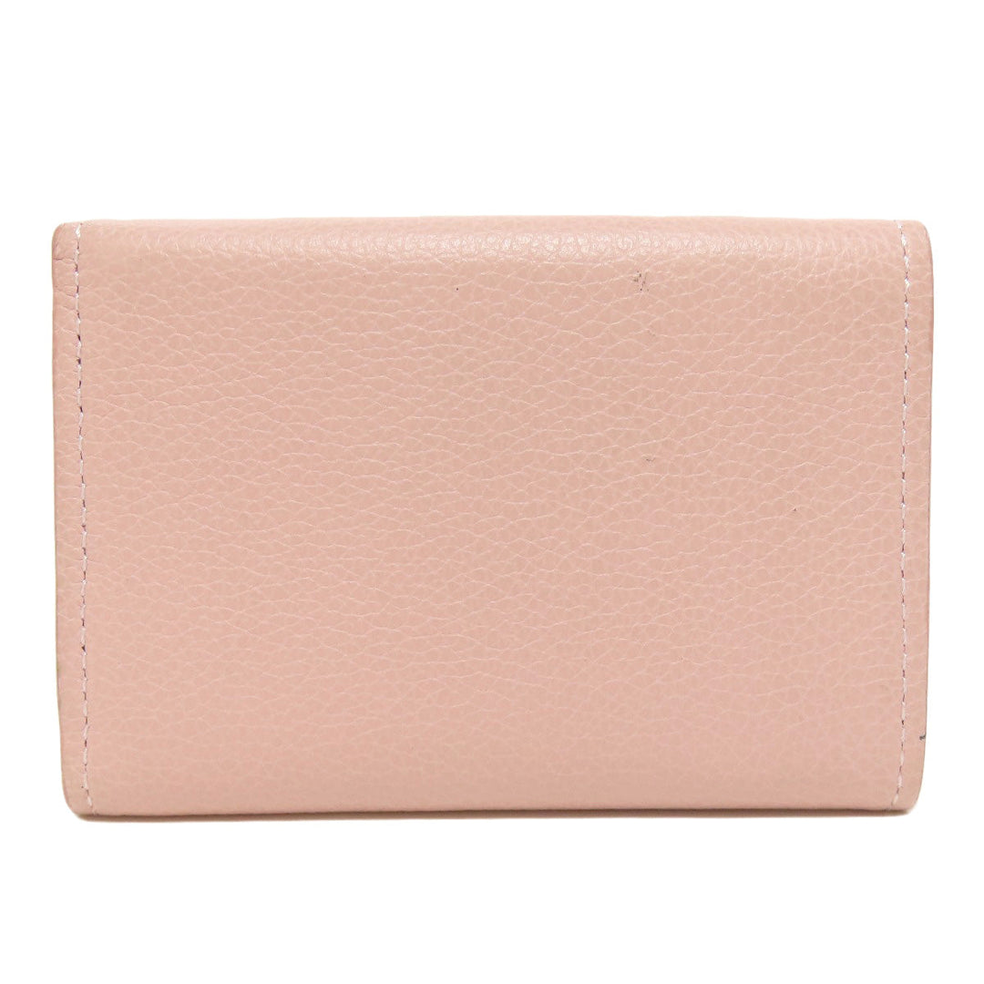 LOUIS VUITTON Bifold Wallet M67859 Taurillon Clemence Leather pink Portefeuille Rockmini Women Used Authentic