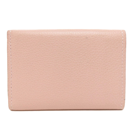 LOUIS VUITTON Bifold Wallet M67859 Taurillon Clemence Leather pink Portefeuille Rockmini Women Used Authentic