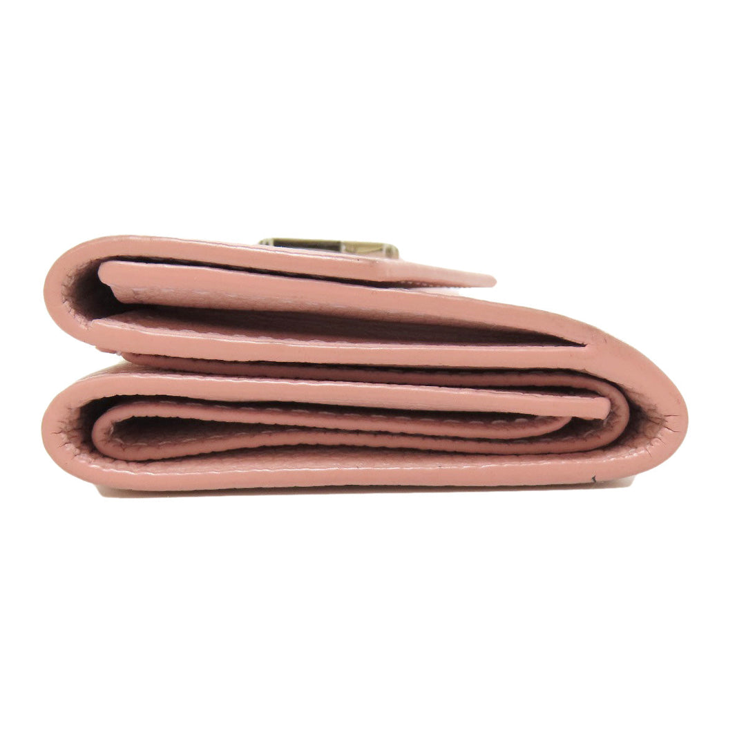 LOUIS VUITTON Bifold Wallet M67859 Taurillon Clemence Leather pink Portefeuille Rockmini Women Used Authentic