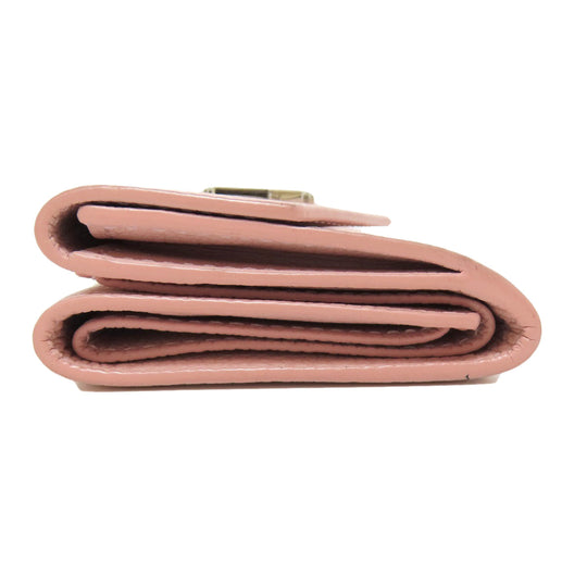 LOUIS VUITTON Bifold Wallet M67859 Taurillon Clemence Leather pink Portefeuille Rockmini Women Used Authentic