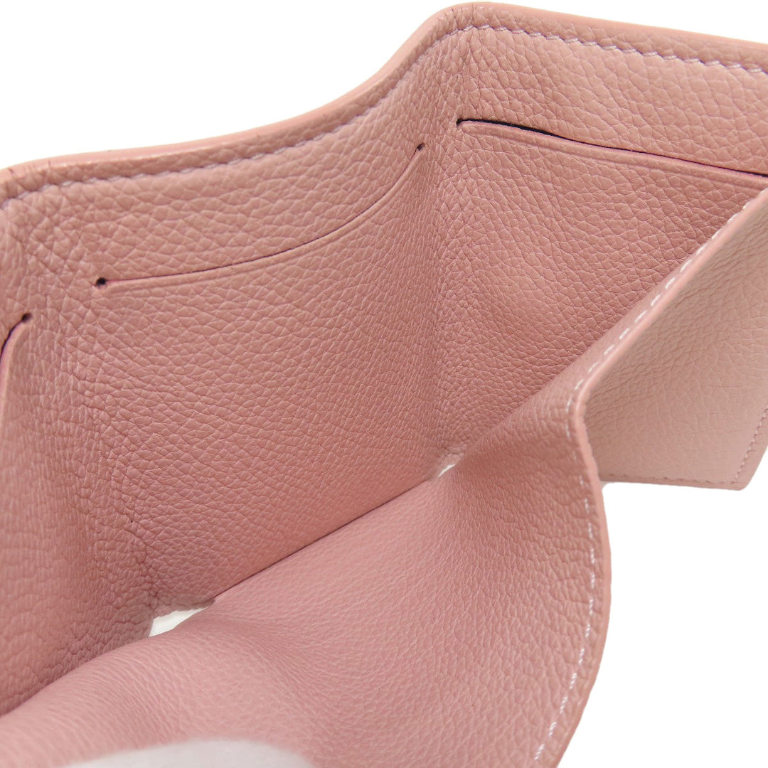 LOUIS VUITTON Bifold Wallet M67859 Taurillon Clemence Leather pink Portefeuille Rockmini Women Used Authentic