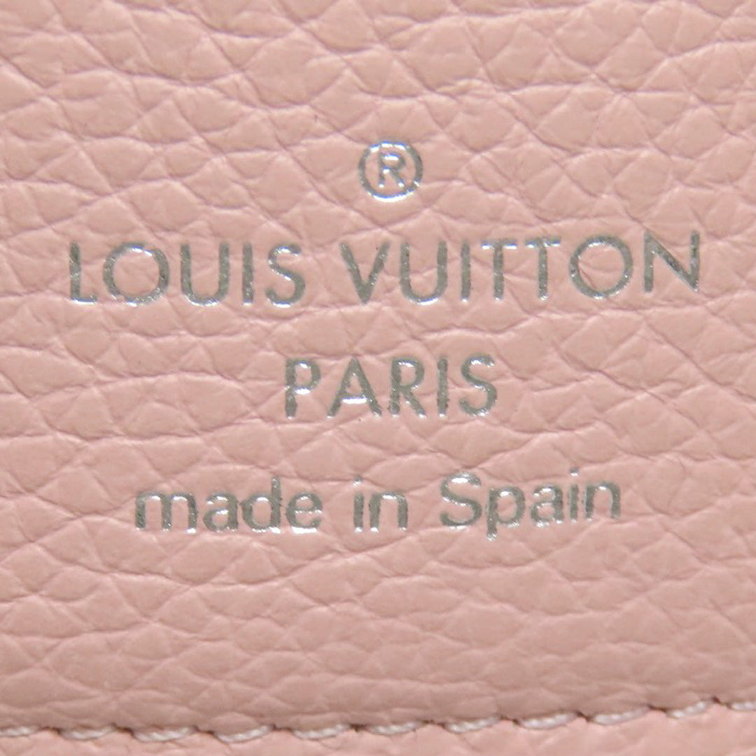 LOUIS VUITTON Bifold Wallet M67859 Taurillon Clemence Leather pink Portefeuille Rockmini Women Used Authentic