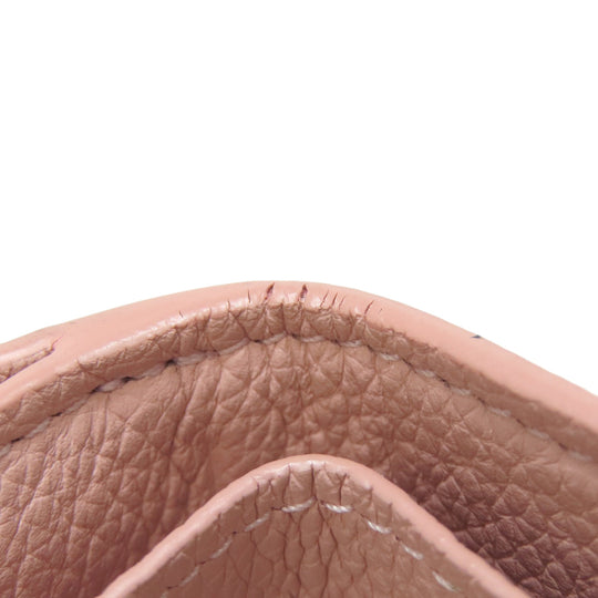 LOUIS VUITTON Bifold Wallet M67859 Taurillon Clemence Leather pink Portefeuille Rockmini Women Used Authentic