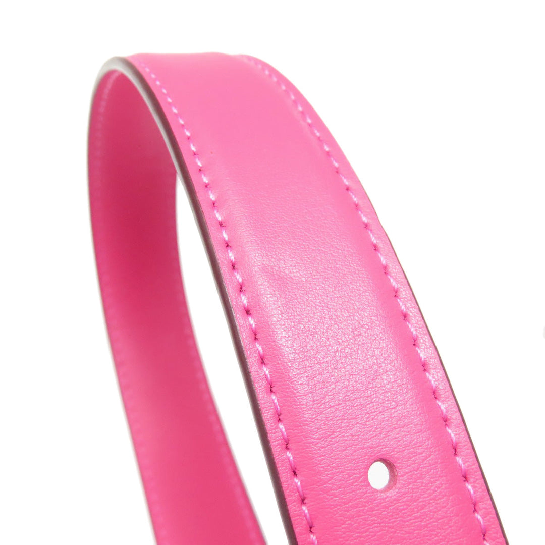 COACH Shoulder Bag C3241 leather pink Horse and Carriage Saddle Women Used Authentic