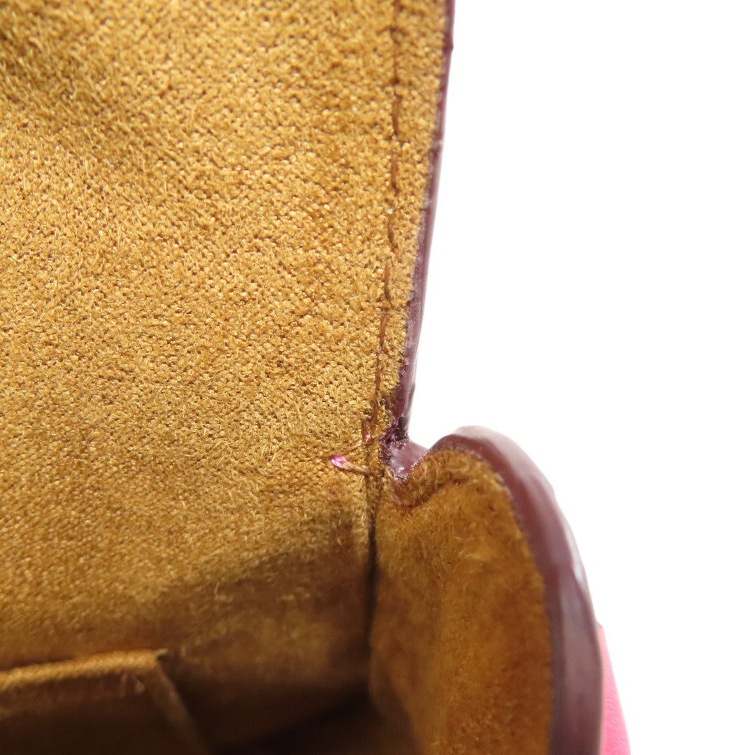 COACH Shoulder Bag C3241 leather pink Horse and Carriage Saddle Women Used Authentic