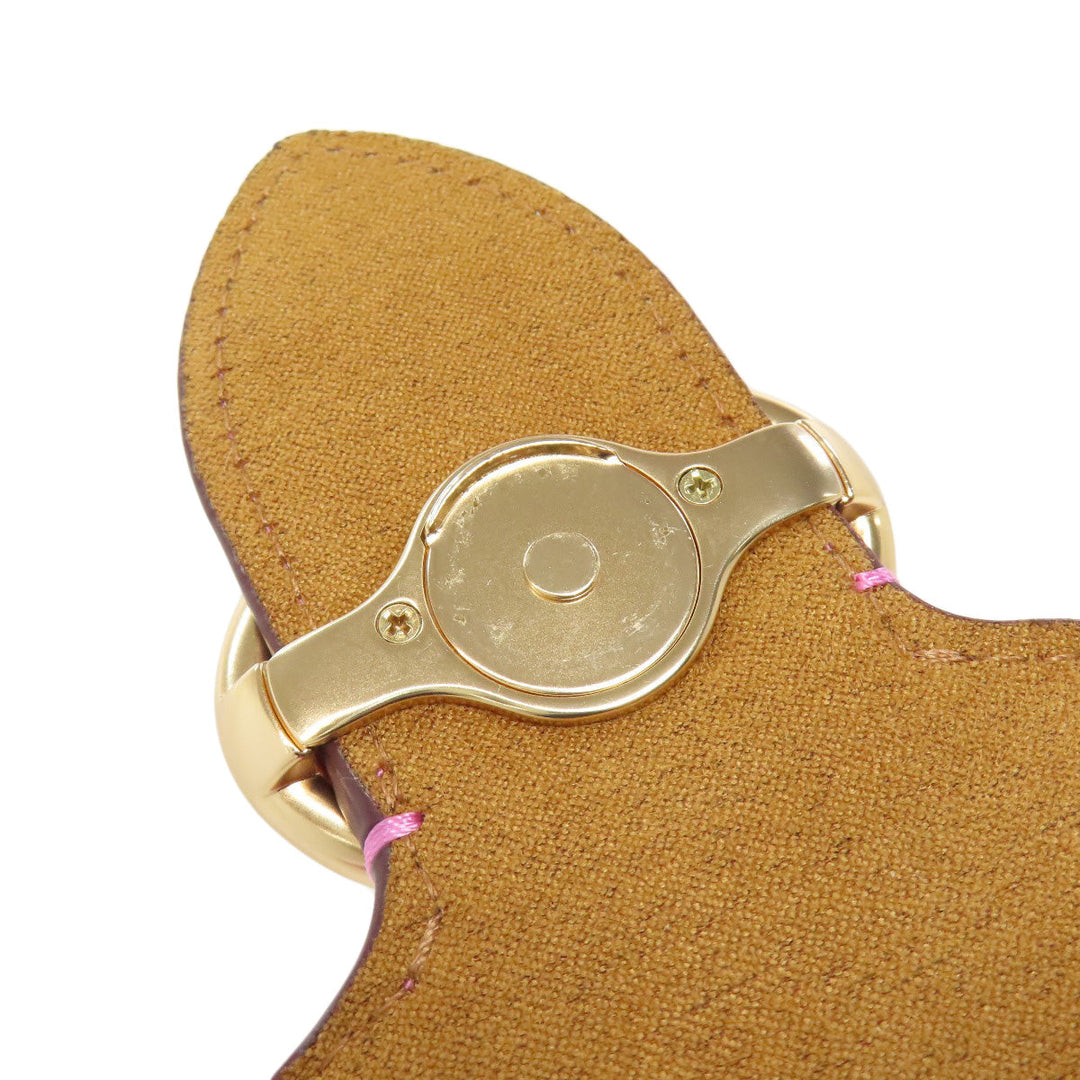 COACH Shoulder Bag C3241 leather pink Horse and Carriage Saddle Women Used Authentic