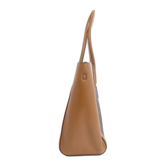 MICHAEL KORS Tote Bag PVC Brown MK Signature 2WAY Women Used Authentic
