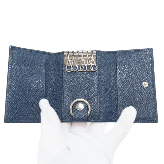 BVLGARI Key case Key holder  leather Navy Bulgari Bulgari