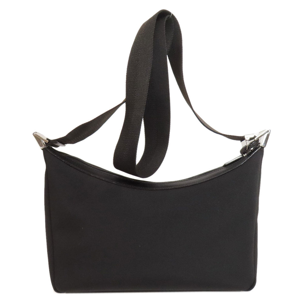 GUCCI Shoulder Bag 35098 canvas black logo Women Used Authentic