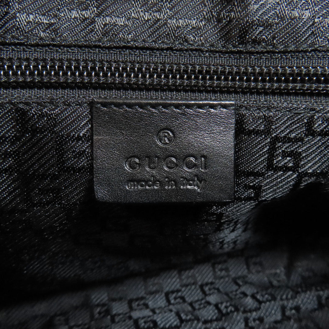 GUCCI Shoulder Bag 35098 canvas black logo Women Used Authentic