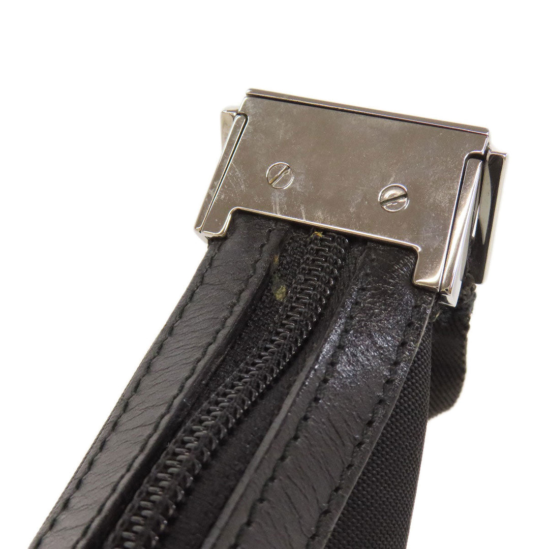 GUCCI Shoulder Bag 35098 canvas black logo Women Used Authentic