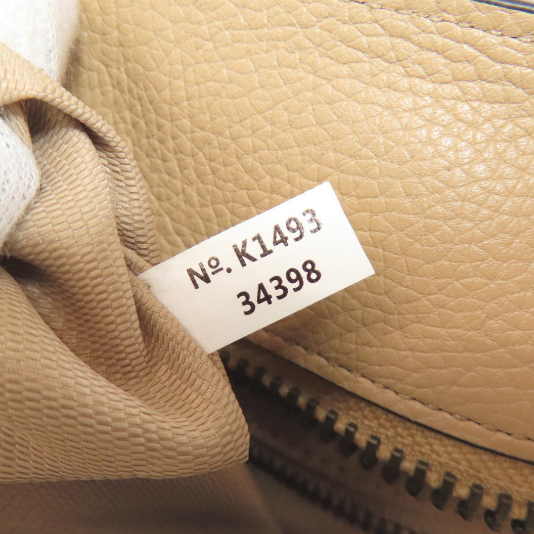 COACH Tote Bag 34398 leather beige Tatum Whiplash Women Used Authentic