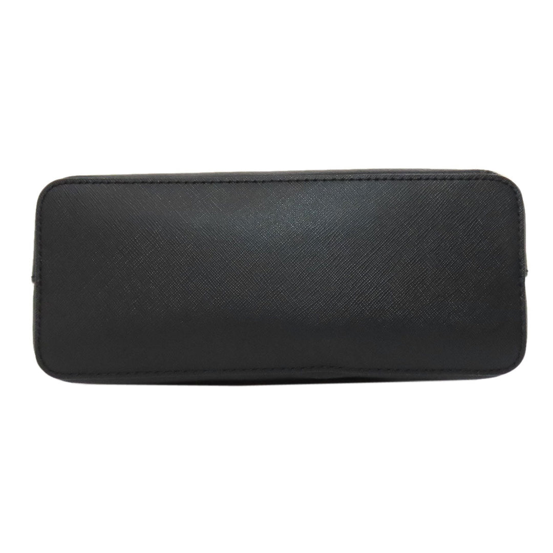 MICHAEL KORS Shoulder Bag leather black logo Women Used Authentic