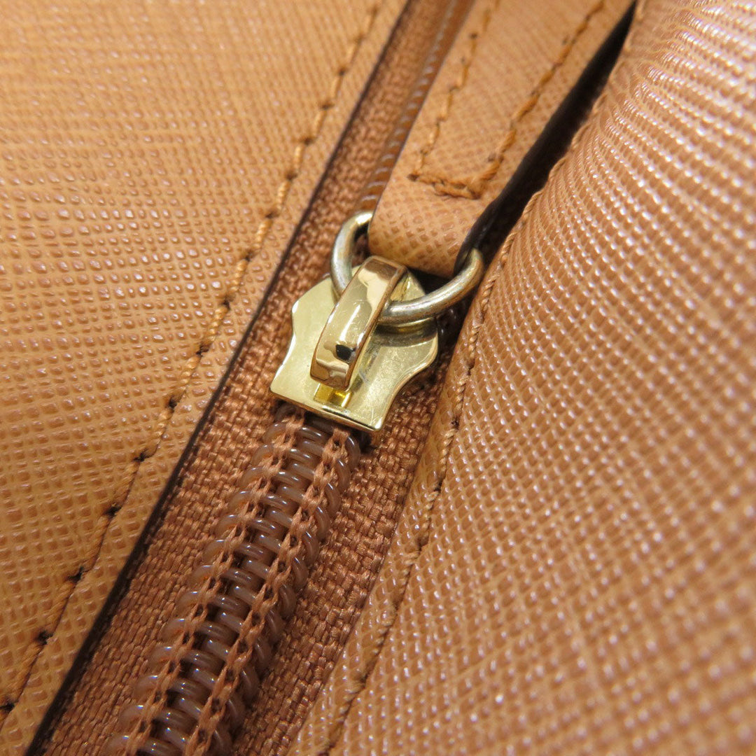 MICHAEL KORS Tote Bag PVC Brown MK signature Women Used Authentic