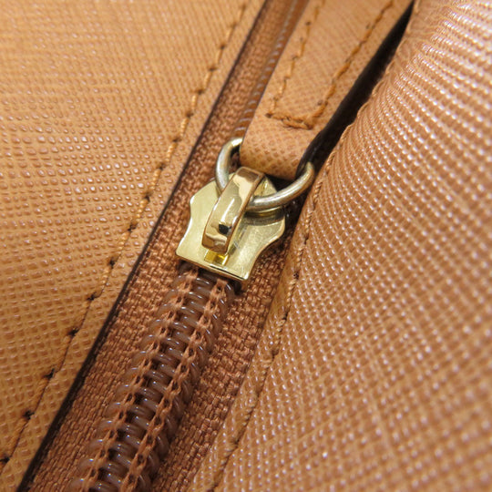 MICHAEL KORS Tote Bag PVC Brown MK signature Women Used Authentic