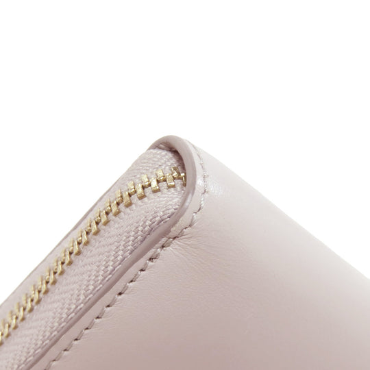 Paul Smith Long Wallet Purse leather gray Zip Around Women Used Authentic