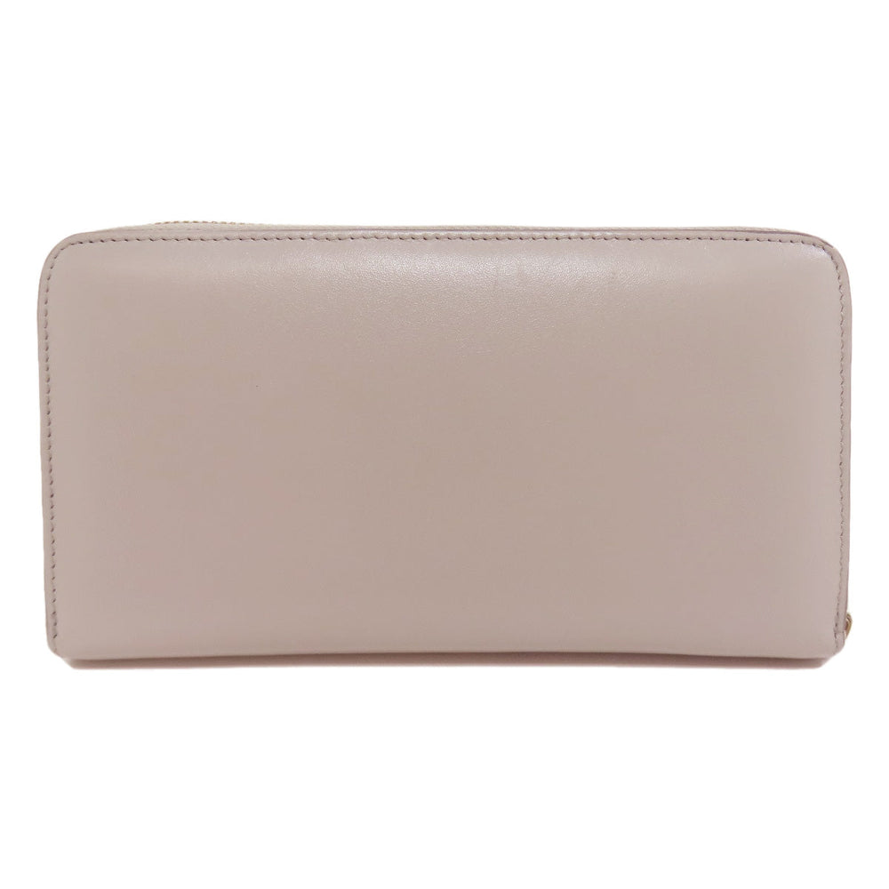 Paul Smith Long Wallet Purse leather gray Zip Around Women Used Authentic
