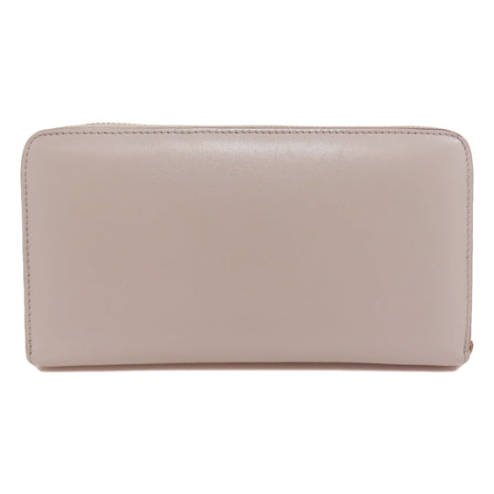 Paul Smith Long Wallet Purse leather gray Zip Around Women Used Authentic