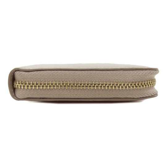 Paul Smith Long Wallet Purse leather gray Zip Around Women Used Authentic