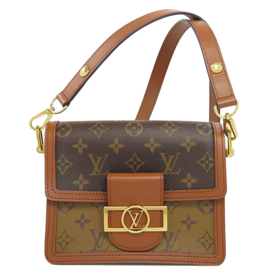 LOUIS VUITTON Shoulder Bag M45959 Monogram reverse Brown Daufine MINI Women Used Authentic