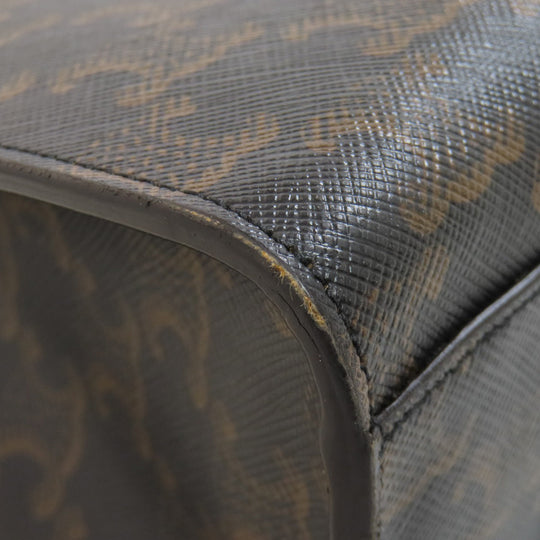 CELINE Tote Bag PVC Brown Vertical Hippo Triomphe