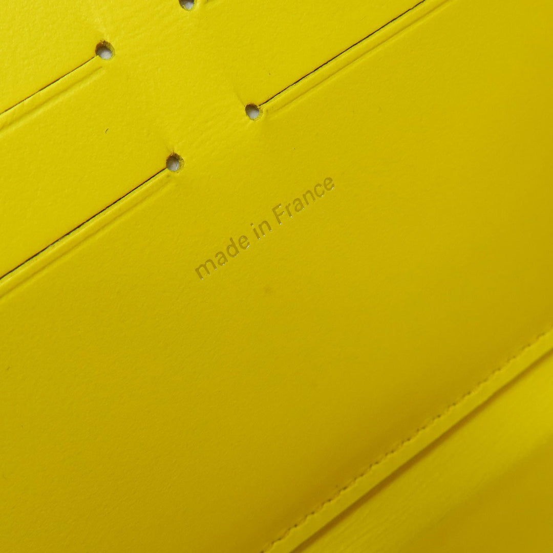 LOUIS VUITTON Long Wallet Purse M81890 Taurillon Clemence Leather white Portefeuille Capucines collaboration with Yayoi Kusama Women Used Authentic