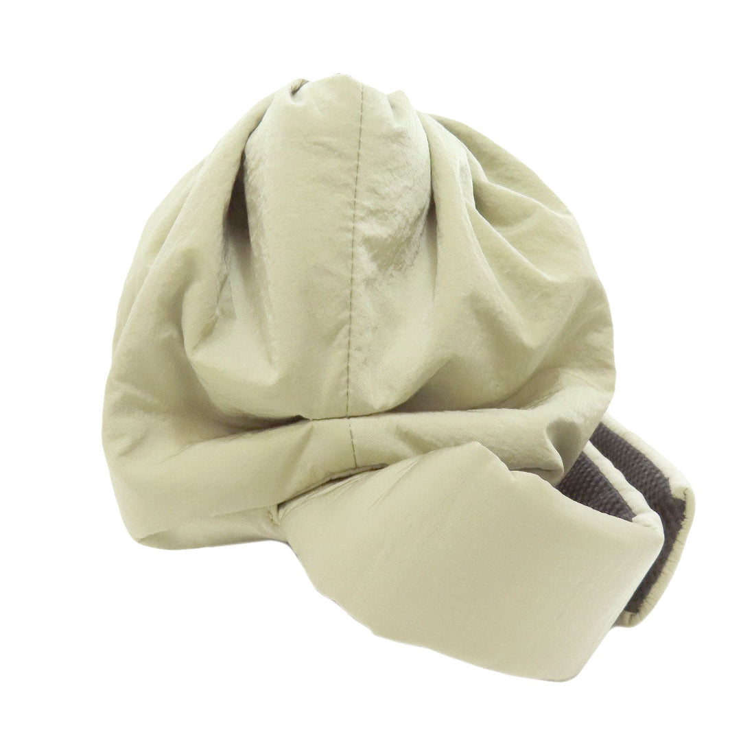 BOTTEGAVENETA Sling bag Nylon beige Bolsa Women Used Authentic