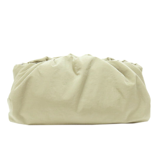 BOTTEGAVENETA Sling bag Nylon beige Bolsa Women Used Authentic