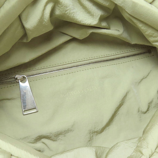 BOTTEGAVENETA Sling bag Nylon beige Bolsa Women Used Authentic