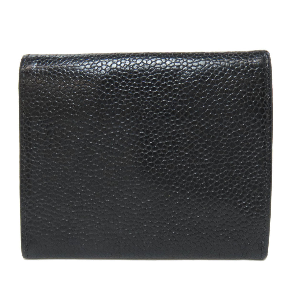 CHANEL Coin case Caviar skin black COCO Mark Gold Metal