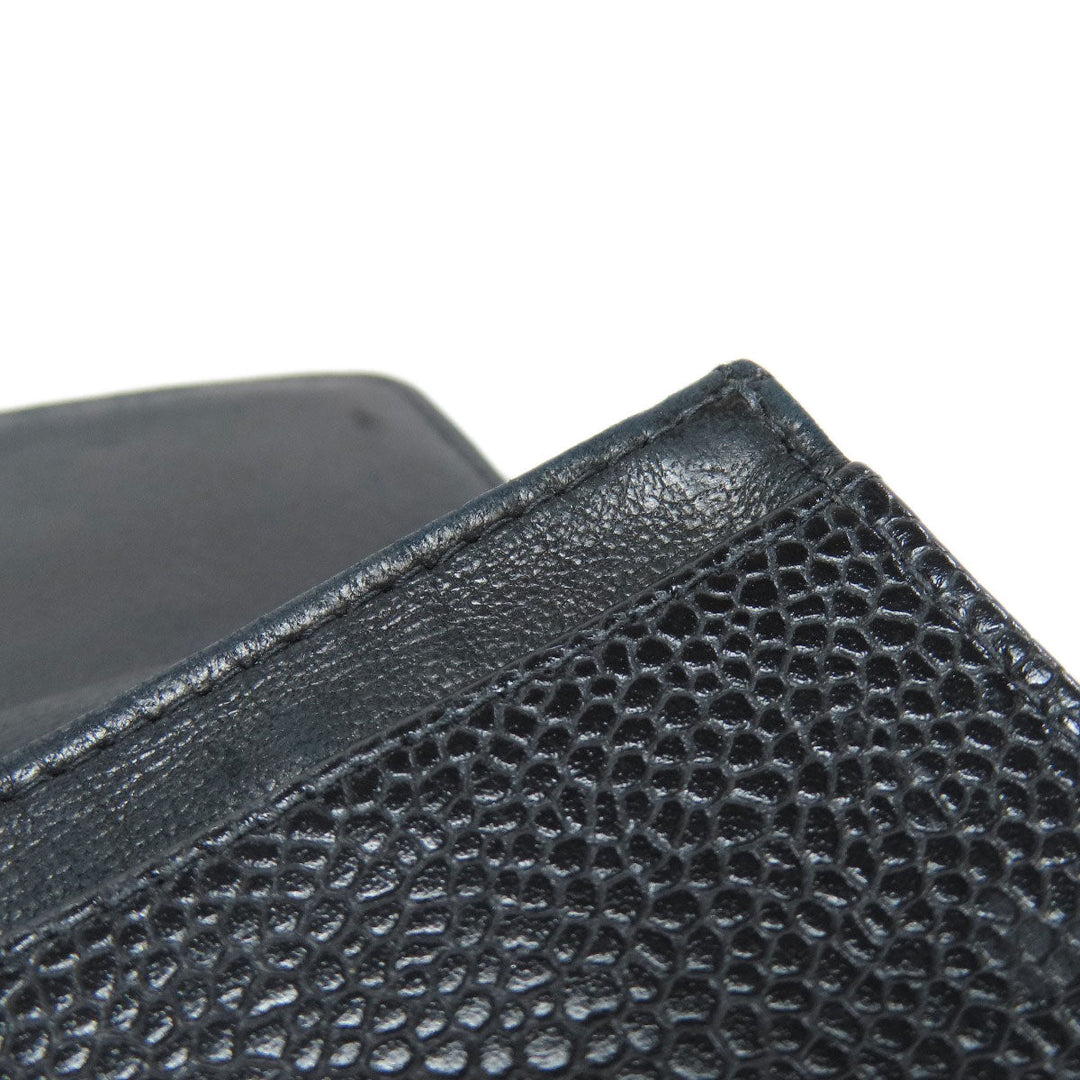 CHANEL Coin case Caviar skin black COCO Mark Gold Metal