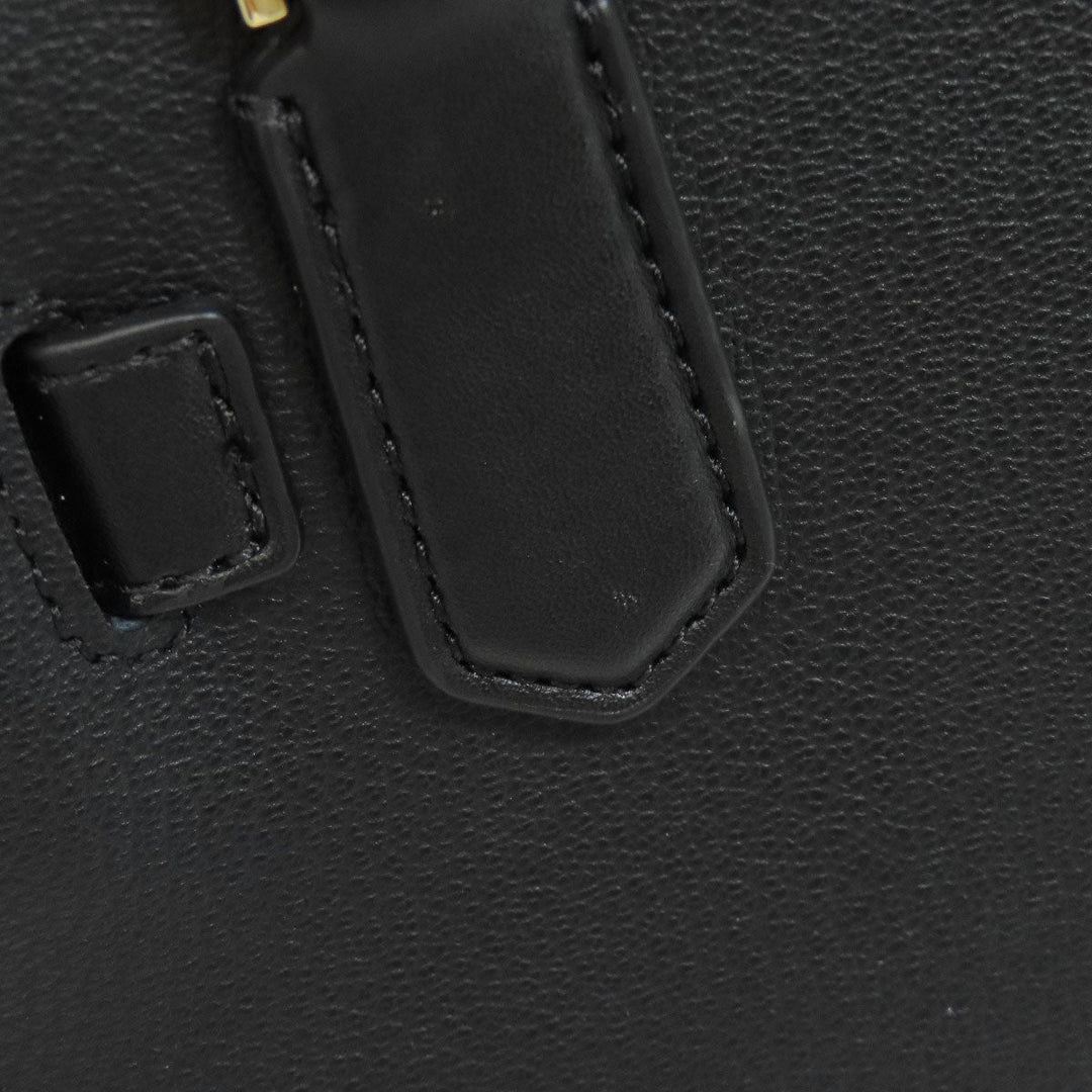 MICHAEL KORS Handbag leather black Hamilton Satchel Small 2WAY Women Used Authentic