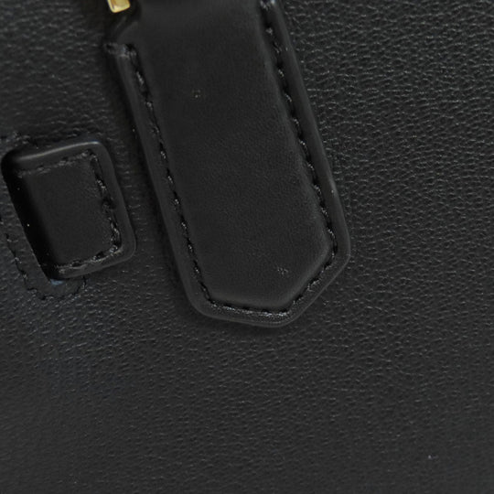 MICHAEL KORS Handbag leather black Hamilton Satchel Small 2WAY Women Used Authentic