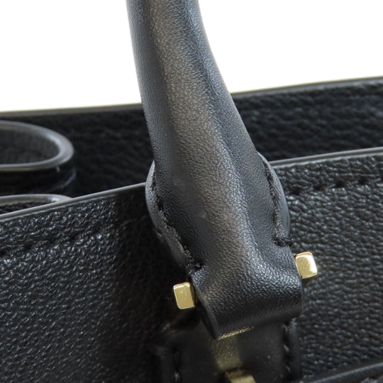 MICHAEL KORS Handbag leather black Hamilton Satchel Small 2WAY Women Used Authentic