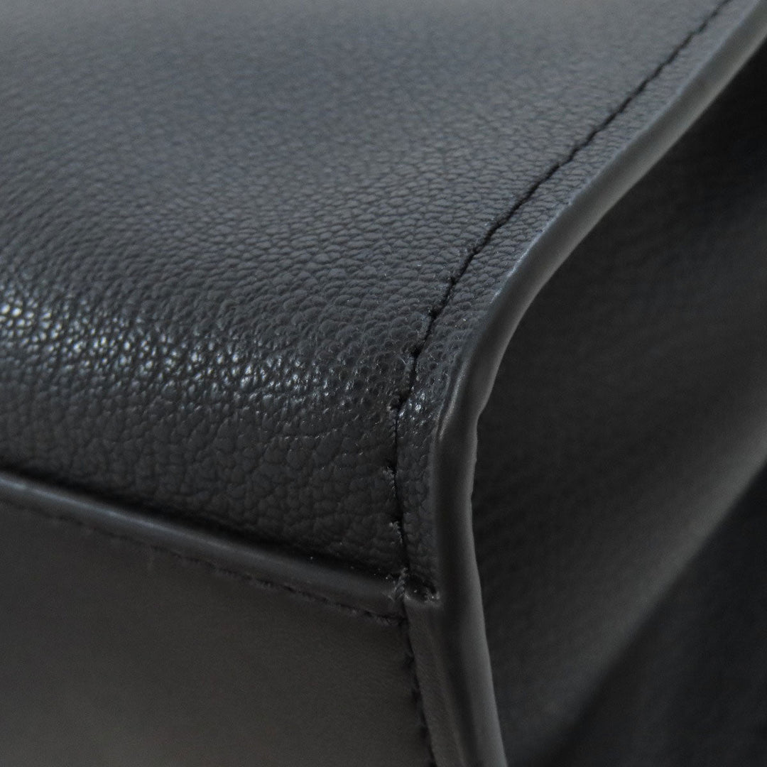 MICHAEL KORS Handbag leather black Hamilton Satchel Small 2WAY Women Used Authentic