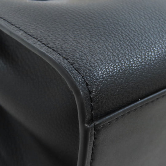 MICHAEL KORS Handbag leather black Hamilton Satchel Small 2WAY Women Used Authentic