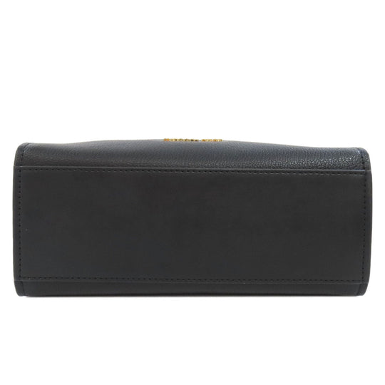 MICHAEL KORS Handbag leather black Hamilton Satchel Small 2WAY Women Used Authentic