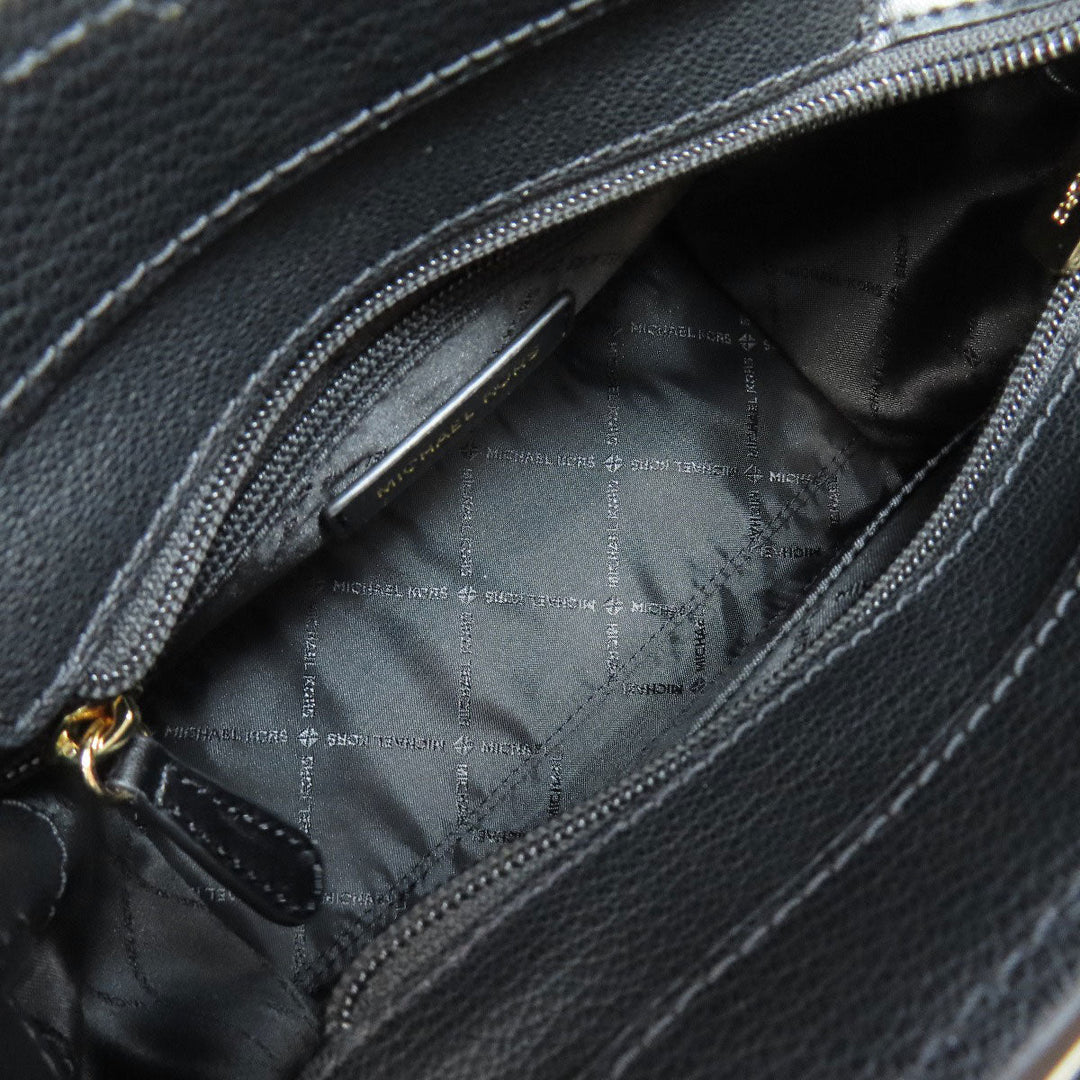 MICHAEL KORS Handbag leather black Hamilton Satchel Small 2WAY Women Used Authentic