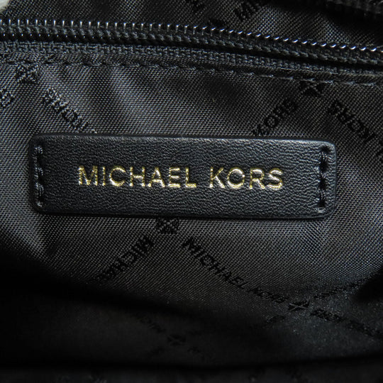 MICHAEL KORS Handbag leather black Hamilton Satchel Small 2WAY Women Used Authentic