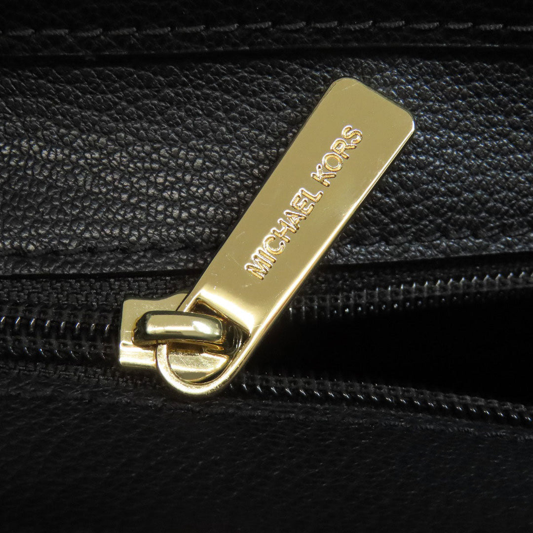 MICHAEL KORS Handbag leather black Hamilton Satchel Small 2WAY Women Used Authentic