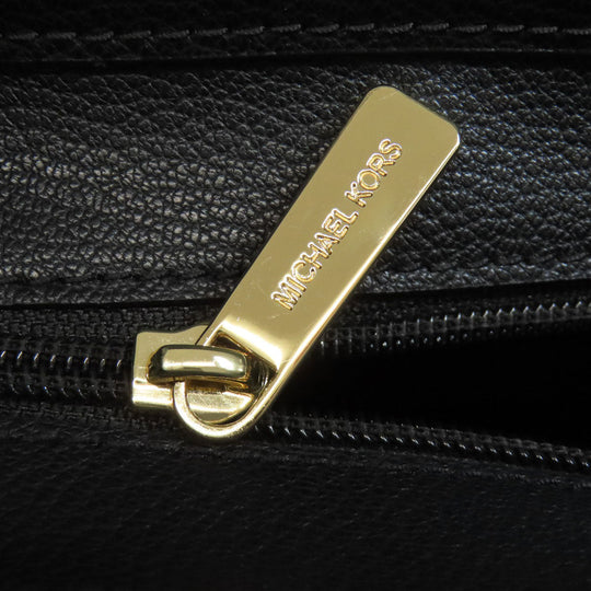 MICHAEL KORS Handbag leather black Hamilton Satchel Small 2WAY Women Used Authentic