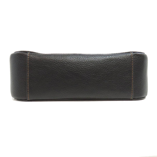 COACH Shoulder Bag CH252 leather black Logan Messenger Women Used Authentic