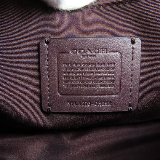 COACH Shoulder Bag CH252 leather black Logan Messenger Women Used Authentic