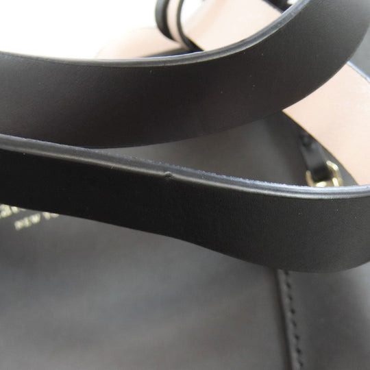 Kate Spade Tote Bag leather black 2WAY Women Used Authentic