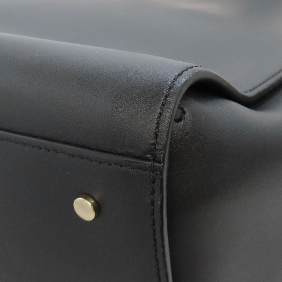 Kate Spade Tote Bag leather black 2WAY Women Used Authentic